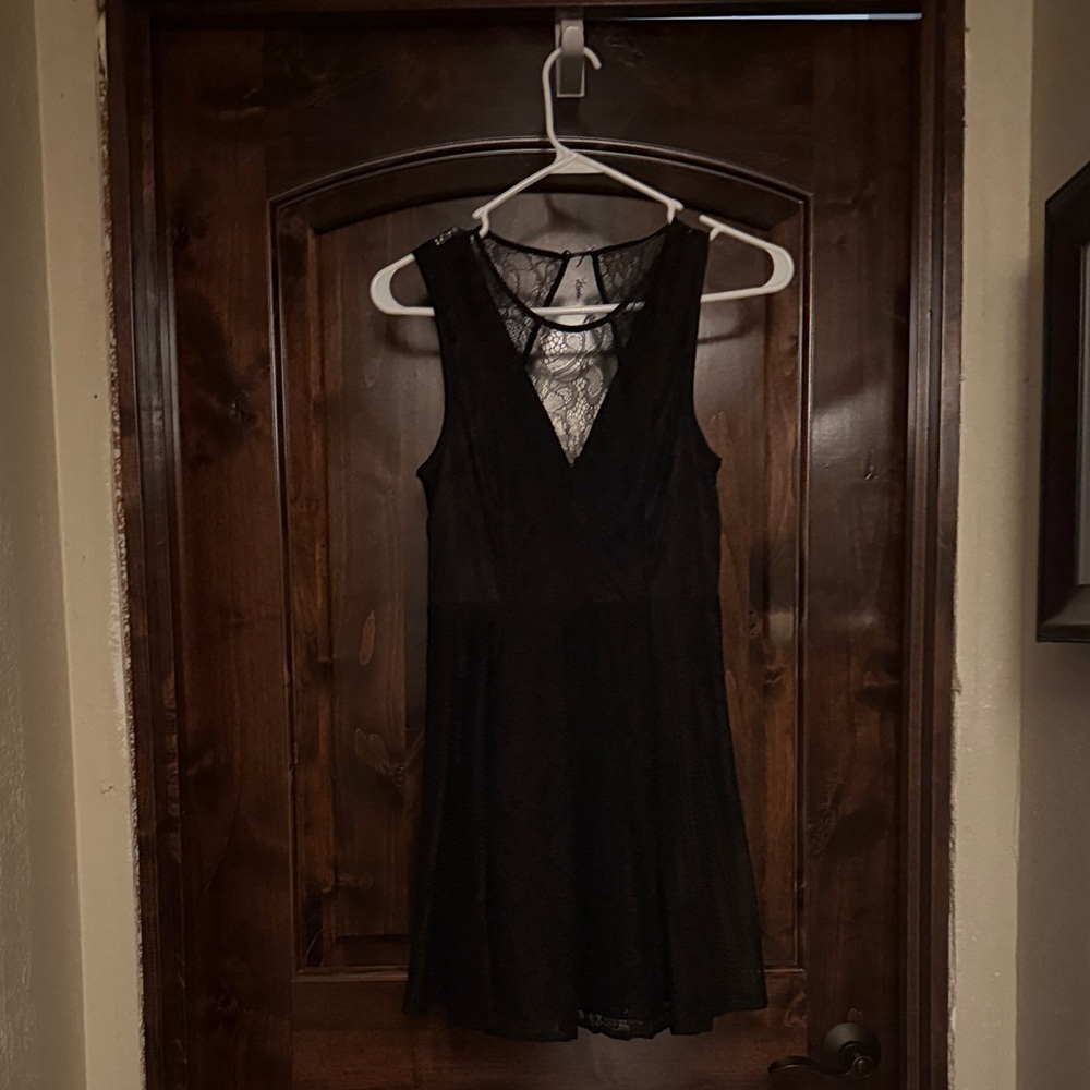 BCBGeneration Black Lace Mini Dress